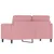 Produktbild 5 för Soffa 2-sits rosa 120 cm sammet