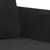 Produktbild 6 för 2-sitssoffa ljusgrå Svart 120 cm sammet