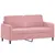 Produktbild 2 för Soffa 2-sits rosa 140 cm sammet