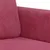 Produktbild 6 för 2-sitssoffa vinröd 140 cm sammet