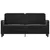 Produktbild 3 för Soffa 2-sits svart 140 cm sammet