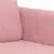 Produktbild 6 för 3-sitssoffa rosa 180 cm sammet