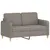 Produktbild 2 för 2-sitssoffa taupe 120 cm tyg