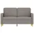 Produktbild 3 för 2-sitssoffa taupe 120 cm tyg