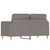 Produktbild 5 för 2-sitssoffa taupe 120 cm tyg