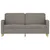 Produktbild 3 för 2-sitssoffa taupe 140 cm tyg