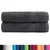 Produktbild 2 för Premium badhanddukar SOLUND 2st antracit 100x150cm 600gsm