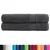 Produktbild 2 för Premium bastuhanddukar SOLUND 2st antracit 80x200cm 600gsm