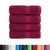 Produktbild 2 för Premium gästhanddukar SOLUND 4 st vinröd 30x30cm 600gsm
