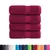 Produktbild 2 för Premium gästhanddukar SOLUND 4 st vinröd 30x50cm 600gsm