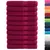 Produktbild 2 för Premium bastuhanddukar SOLUND 10 st vinröd 80x200cm 600gsm