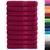 Produktbild 2 för Premium handdukar SOLUND 10 st vinröd 100x200cm 600gsm