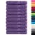 Produktbild 2 för Premium handdukar SOLUND 10 st lila 100x200 cm 600 gsm