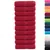 Produktbild 2 för Premium gästhanddukar SOLUND 10 st röd 30x50 cm 600 gsm