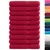 Produktbild 2 för Premium bastuhanddukar SOLUND 10 st röd 80x200 cm 600 gsm