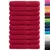 Produktbild 2 för Premium handdukar SOLUND 10 st röd 100x200 cm 600 gsm