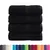 Produktbild 2 för Premium gästhanddukar SOLUND 4 st svart 30x30 cm 600 gsm