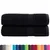 Produktbild 2 för Premium handdukar SOLUND 2 st svart 50x100 cm 600 gsm
