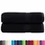 Produktbild 2 för Premium badhanddukar SOLUND 2 st svart 70x140 cm 600 gsm
