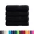 Produktbild 2 för Premium badhanddukar SOLUND 4 st svart 70x140 cm 600 gsm