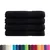 Produktbild 2 för Premium bastuhanddukar SOLUND 4 st svart 80x200 cm 600 gsm