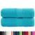 Produktbild 2 för Premium gästhanddukar SOLUND 2 st turkos 30x30 cm 600 gsm