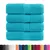 Produktbild 2 för Premium gästhanddukar SOLUND 4 st turkos 30x30 cm 600 gsm