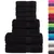 Produktbild 2 för Premium handdukar 8 st SOLUND svart 600 gsm