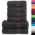 Produktbild 2 för Premium handdukar 6 st SOLUND antracit 600 gsm