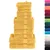 Produktbild 2 för Premium handdukar 12 st SOLUND guld 600 gsm