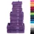 Produktbild 2 för Premium handdukar 12 st SOLUND lila 600 gsm