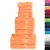 Produktbild 2 för Premium handdukar 12 st SOLUND orange 600 gsm