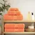 Produktbild 3 för Premium handdukar 12 st SOLUND orange 600 gsm