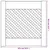 Produktbild 6 för Skåpluckor gallerdesign 2 st 39,5x39,5 cm massiv furu