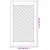 Produktbild 6 för Skåpluckor gallerdesign 2 st 39,5x69 cm massiv furu