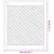 Produktbild 6 för Skåpluckor gallerdesign 2 st 59,5x69 cm massiv furu