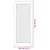 Produktbild 6 för Skåpluckor gallerdesign 2 st 39,5x99 cm massiv furu