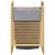 Produktbild 3 för Tvättkorg med grå innerpåse 32x30x36,5 cm bambu