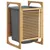 Produktbild 6 för Tvättkorg med grå innerpåse 32x30x36,5 cm bambu