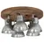 Produktbild 3 för Taklampa 25 W vintage silver 50x50x25 cm E27