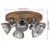 Produktbild 8 för Taklampa 25 W vintage silver 50x50x25 cm E27
