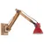 Produktbild 2 för Vägglampa 25 W nött röd 96x15x20 cm E27