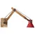 Produktbild 4 för Vägglampa 25 W nött röd 96x15x20 cm E27