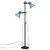 Produktbild 4 för Golvlampa 25 W nött blå 25x25x90/140 cm E27