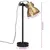 Produktbild 11 för Skrivbordslampa 25 W antik mässing 15x15x55 cm E27