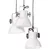 Produktbild 7 för Hänglampa 25 W vit 30x30x100 cm E27