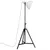 Produktbild 4 för Golvlampa 25 W vit 61x61x90/150 cm E27