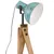 Produktbild 7 för Golvlampa 25 W nött blå 45x45x120 cm E27