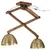 Produktbild 2 för Taklampa 25 W antik mässing 29x18x85 cm E27