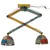 Produktbild 3 för Taklampa 25 W flerfärgad 29x18x85 cm E27